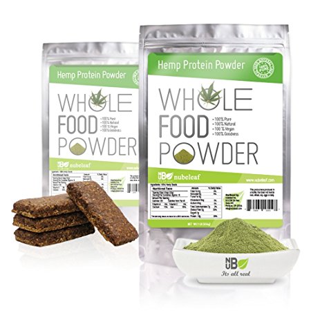 Hemp Seed Protein Powder with 19 Amino Acids - 1lb Bulk - Natural, 100% Pure, No Additives, Dairy and Soy Free - Popular for Vegan, Vegetarian & Raw Food Diets. - Improve Your Health with a Nutrient Dense Superfood