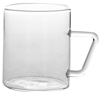 Borosil Vision Classic Mug Set, 190ml, Set of 6, Transparent