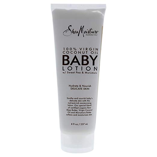 Shea Moisture 100 Percent Virgin Coconut Oil Baby Lotion By Shea Moisture for Kids - 8 Oz Body Lotion, 8 Ounce