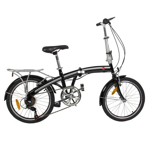 Best Choice Products 6 Speed Bike Fold Storage Folding Bike 20One Size Black