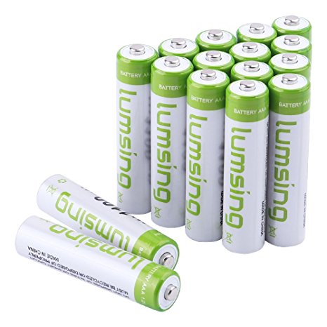 Rechargeable AAA Batteries(16-Counts) Pre-charged AAA 1100mAh Ni-MH Batteries