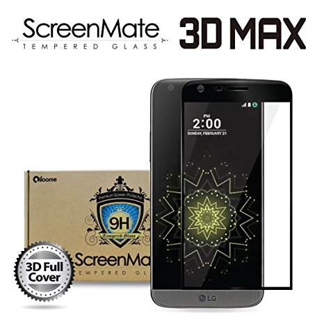 ScreenMate 3D Max Full Cover Tempered Glass Screen Protector (LG G5 - 3D Full Cover - Black)