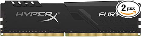 HyperX Fury 32GB 3200MHz DDR4 CL16 DIMM (Kit of 2)  Black XMP Desktop Memory HX432C16FB3K2/32