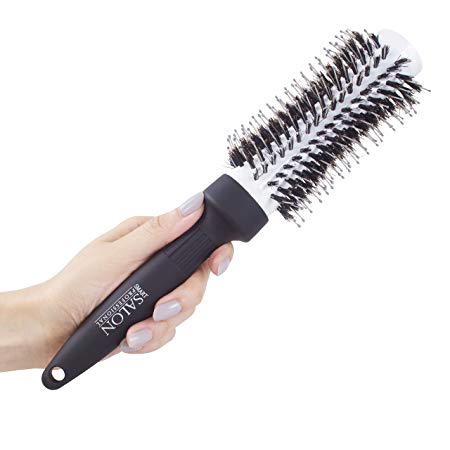 Boar Bristle Blow Drying Professional Hairbrush - Dual Combination. Boar Bristle & Nylon Pins Create A Flawless Blow Drying Experience.