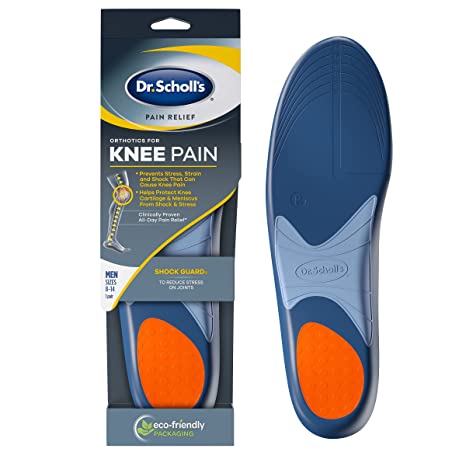 Dr. Scholl's Knee Pain Orthotics for Men Shoe Size 8-14