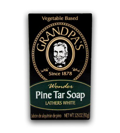 Grandpas Pine Tar Bar Soap 325 Ounce Pack of 3