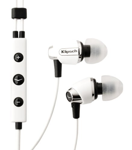 Klipsch IMAGE S4i-WH Premium Noise-Isolating Headset with 3-Button Apple Control, White (Discontinued by Manufacturer)