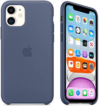 BigMike Compatible for iPhone 11 Case, Liquid Silicone Gel Rubber Shockproof Case Soft Microfiber Cloth Lining Cushion Compatible with iPhone 11-6.1 inch (Alaskan Blue)