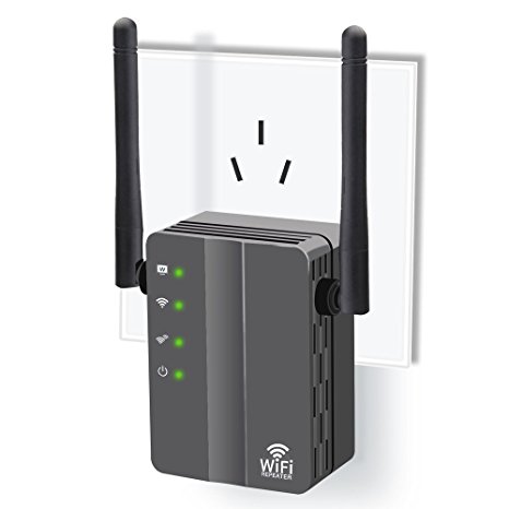 WiFi Range Extender, FiveHome 300Mbps High Speed WiFi Booster with Repeater/Access Point/Router Mode -360 Degree WiFi Signal - Easily Set Up (Black)