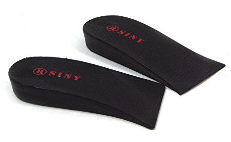 SINY 0.8 inches Shoe Insoles for Women and Men Height Increase Heels Pad Air Cushion Black Lift Kit