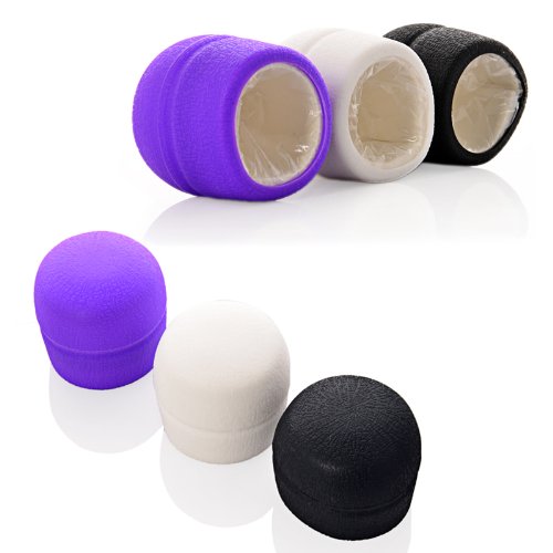 Silicone Foam Wand Massager Head Replacement (Black)