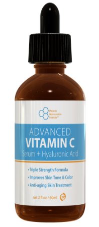 Vitamin C Serum 2oz - Advanced Vitamin C Serum for Face and Neck 2oz60ml Bottle Highly Concentrated 20 Vitamin C with Hyaluronic Acid for Skin Care Look Younger and Feel Better Bonus Size