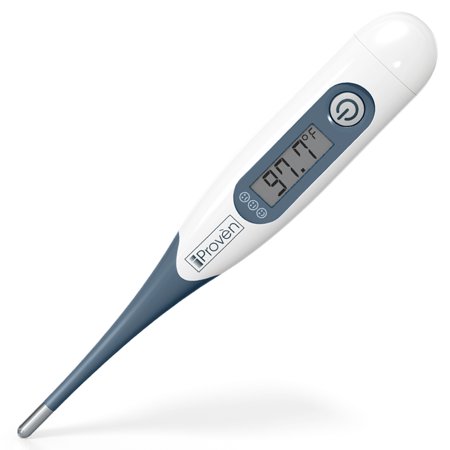 Best Digital Medical Thermometer, Easy Accurate and Fast 10 second Reading Oral and Rectal Thermometer for Children and Adults with Fever Indicator - DT-R1221A by iProven