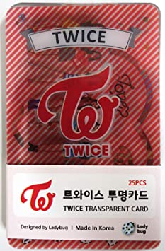 TWICE - TRANSPARENT PHOTO CARDS 25pcs [FAN GOODS] by JYP Entertainment