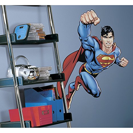 RoomMates RMK1156GM Superman: Day Of Doom Peel & Stick Giant Wall Decal