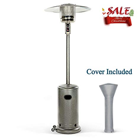 PAMAPIC 46,000 BTU Commercial Patio Outdoor Heater Covers (Propane), (PH-CY) Silver