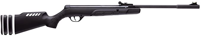 Crosman CYT6M77 Spring-Powered .177-Caliber Youth Break Barrel Air Rifle With Adjustable Grow-With-Me Stock, Black