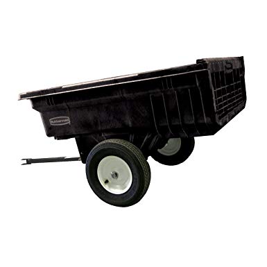 Rubbermaid Commercial Tractor Cart, 1,200 lbs. Capacity, Black, FG566000BLA