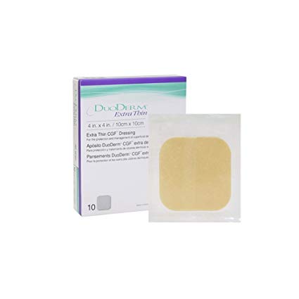 ConvaTec 187955 DuoDERM Extra Thin CGF Dressings 4 X 4 Inches ,10 Count