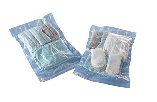 Compactor Manual Travel Space Saving Storage Bags, Small 35 x 50cm, Set of 2