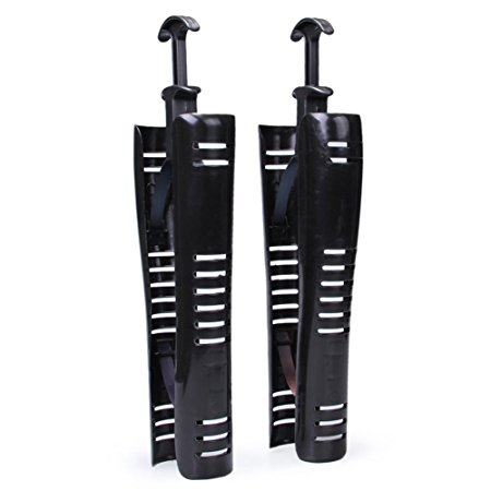 Wowlife 1 Pair Boot Shaft Shapers Shoe Stretcher with Handle Black 18.5inch