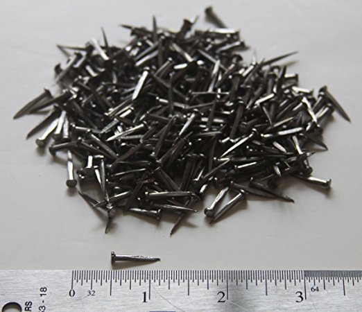 Iron Nails Tacks for Shoes Boots Leather Heels Soles Repairs Replace Craft 4 oz (5/8 Super Clinch Rubber Heel)