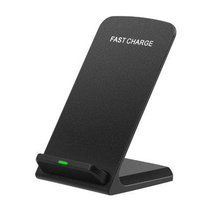 [Fast Wireless Charger] NANAMI Qi Fast Wireless charging Stand for Samsung S7 S7 Edge S6 Edge Plus Note5 and Other Qi-Enabled Devices.