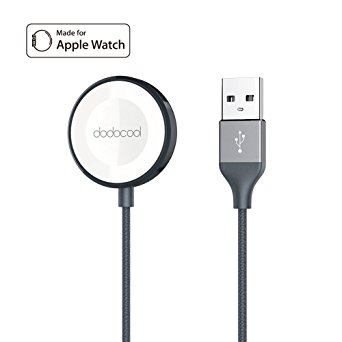 Apple Watch Charger, dodocool [MFi Certified] 3.3ft Nylon Braided Scratch Resistant Magnetic Charger for 38mm/42mm Apple Watch Series 3 / Apple Watch Series 2 and Apple Watch Series 1