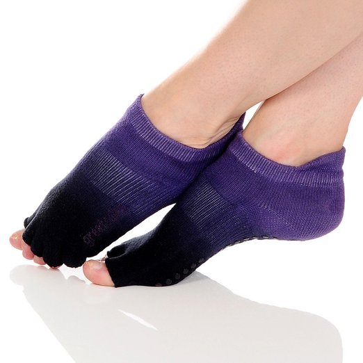 Great Soles Womens Half Toe Grip Yoga Sock