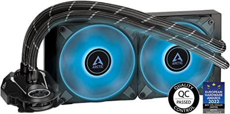 ARCTIC Liquid Freezer II 240 RGB - Multi-Compatible All-in-one CPU AIO Water Cooler with RGB, Compatible with Intel & AMD, efficient PWM-Controlled Pump, Fan Speed: 200-1800 RPM - Black