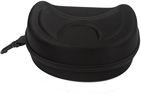 REAMTOP Ski Goggles EVA Hard Case Travel Carrying Box Case Bag Zipper-Hook Design