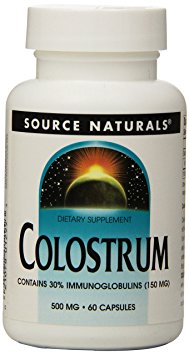 Source Naturals Colostrum 500mg, Unique Food Supplement, 60 Capsules