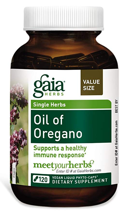 Gaia Herbs Oil Of Oregano, 120 liquid-filled capsules, Bottle