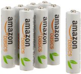 AmazonBasics AAA Rechargeable Batteries 8-Pack Pre-charged