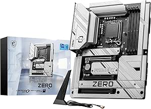 MSI Z790 Project Zero, Back-Connect ATX - Unterstützt Intel Core Prozessoren der 14., 13. & 12. Generation, LGA 1700-55A DrMOS VRM, DDR5 7200 MHz/OC, PCIe 5.0 x16, 4 x M.2 Gen4, Wi-Fi 7