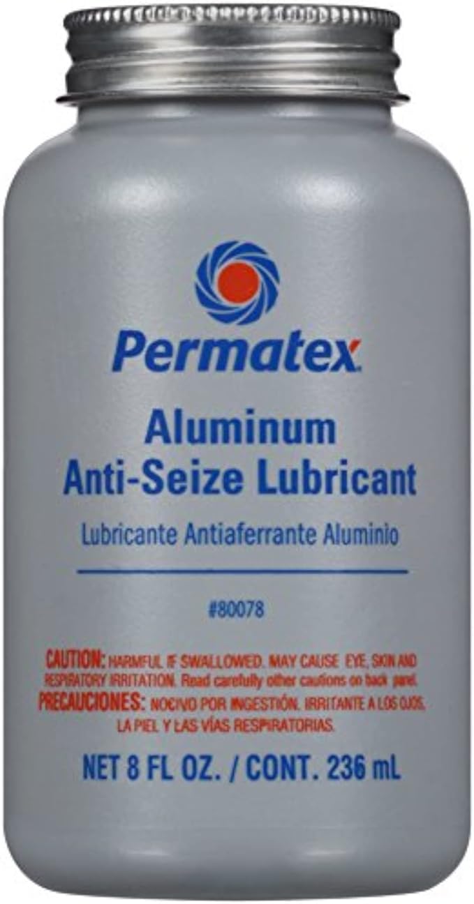 Permatex 80078-12PK Anti-Seize Lubricant with Brush Top Bottle, 8 oz. (Pack of 12)