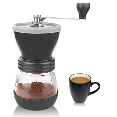 Aidodo Coffee Grinder, Hand Burr Coffee Grinder - Lightweight Manual Coffee Mill Grinder (100g)