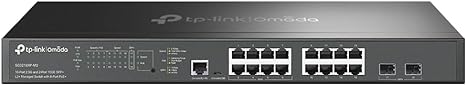 TP-Link Omada SG3218XP-M2 | 16 Port Multi-Gig 2.5G PoE Switch, 2x10GE SFP  Port, 8 PoE  Port@240W | L2  Smart Managed | Support Omada SDN | Static Routing, IGMP Snooping, Abundant Security Features