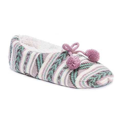 Muk Luks Women's Slipper Ballerina Socks