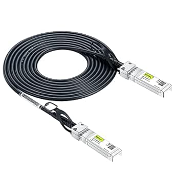 10Gtek for Ubiquiti SFP  Direct Attach Copper Cable,10Gigabit SFP  DAC Twinax Cable, Passive, 3-Meter…