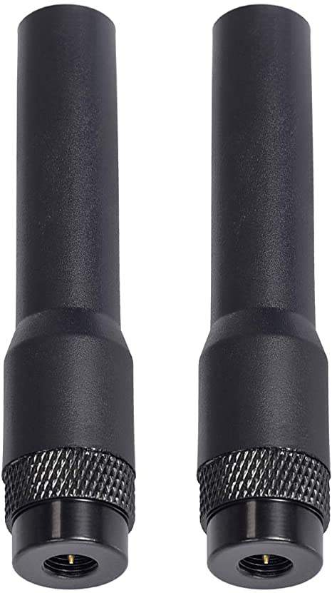 Bingfu Dual Band VHF UHF 136-174MHz 400-470MHz Ham Radio Antenna Handheld Two Way Radio SMA Male Soft Antenna 2-Pack for Icom Yaesu Vertex Ham Radio Walkie Talkie Standard Horizon Marine VHF Radio