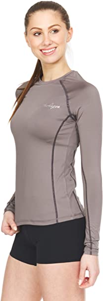 Thermajane Women’s Compression Long Sleeve T-Shirt for Athletic Workout and Running Tops