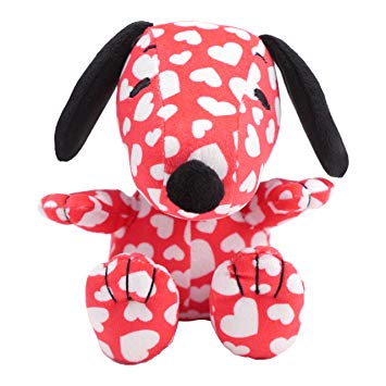 Hallmark Plush Snoopy in All-Over Heart Pattern