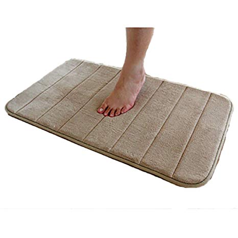 Acamifashion 1Pc Modern Bath Non-Slip Soft Carpet Mat Foot-Camel 40x60cm/16"x24"