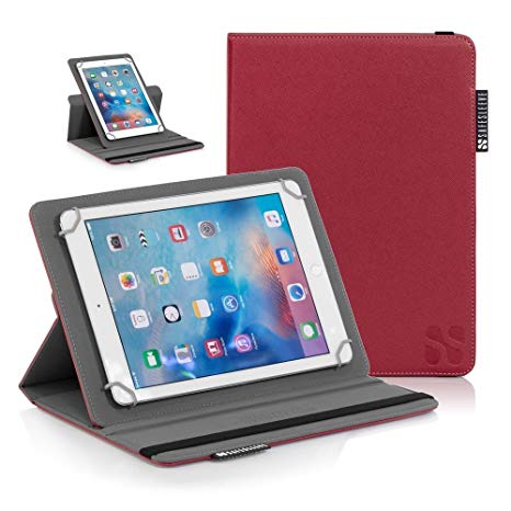 iPad EMF Radiation Blocking Case - SafeSleeve Universal Tablet Case for for 9"-10" Tablet Computers Including iPad, iPad Air, iPad Pro 9.7, Galaxy Tab 9.7, Nexus 10, Nook HD  and More - Red