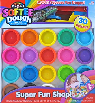 Cra-Z-Art Super Rainbow Softee Dough Color Pack Set (30-Piece)