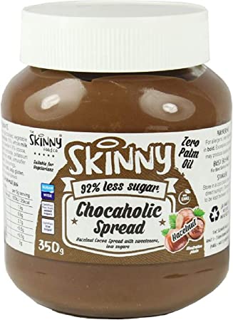 The Skinny Food Co. Chocaholic Hazelnut Flavoured Spread, 400g, Chocolate, 1 Count