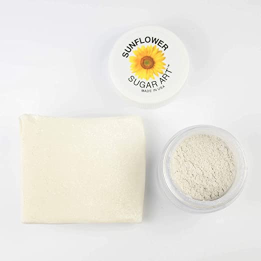 Super Pearl White Pearl Dust | Food Grade Edible Pearl Dust for Decorating, Fondant, Baking | Polvo Perlado | Vegan Paint & Dust | Sunflower Sugar Art