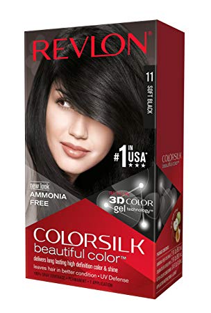 Revlon ColorSilk Beautiful Color, Soft Black ( Pack of 3)