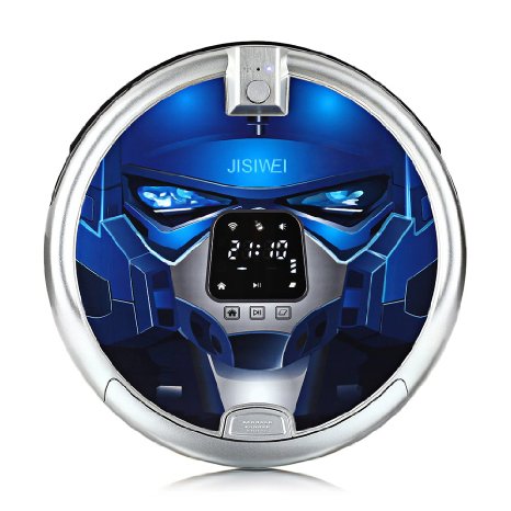JISIWEI S  Wi-Fi Enabled Robotic Vacuum Cleaner with Camera and Mobile App Remote Control for Pets and Allergies (Blue)